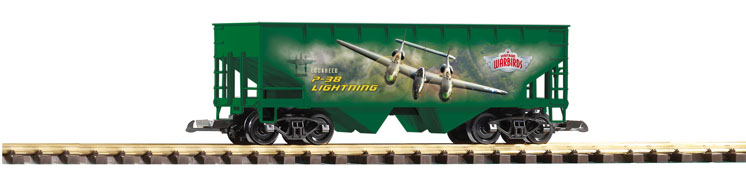 PIKO America large scale Vintage Warbirds Lockheed P-38 Lightning two-bay offset-side hopper
