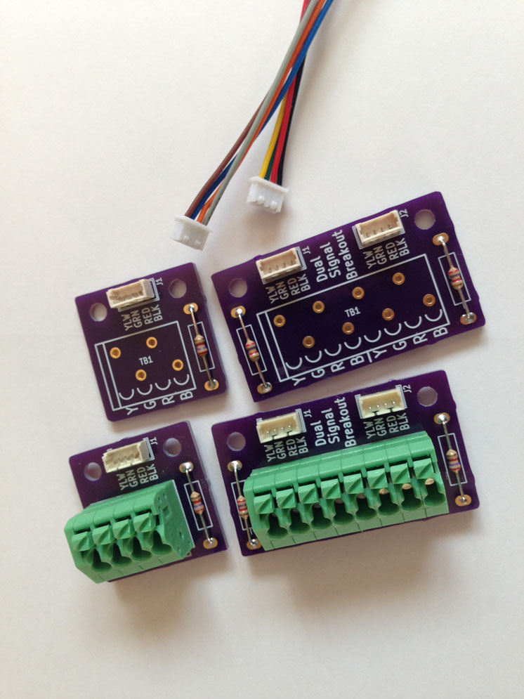 Azatrax breakout connectors for Atlas Model Railroad Co. signals