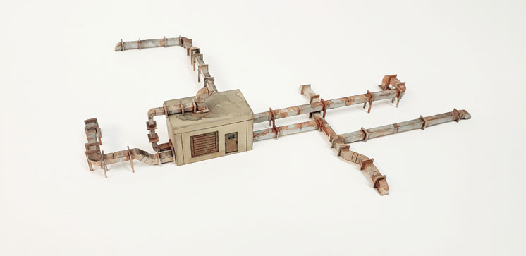 ITLA Scale Models N scale rooftop heating/ventilation/air conditioning (HVAC) kit