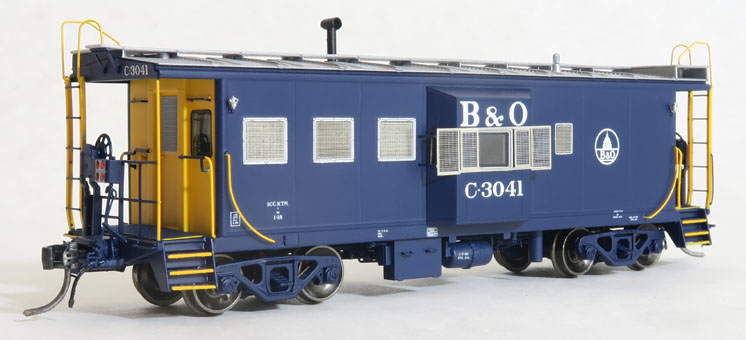 Tangent Scale Models HO scale B&O class I-18 steel bay window caboose