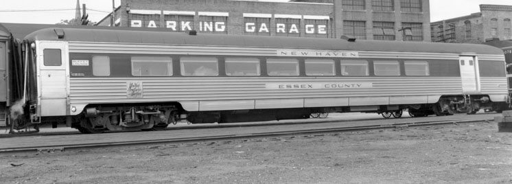 Rapido Trains HO scale New Haven stainless steel County-series car