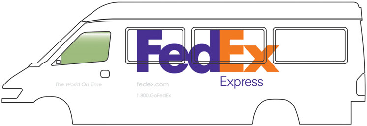 Walthers HO scale FedEx delivery van
