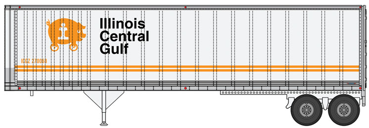 Walthers HO scale 40-foot Trailmobile trailer