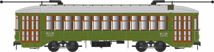Bowser HO scale New Orleans streetcar