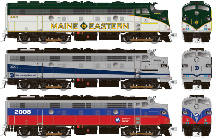 Rapido Trains HO scale modernized Electro-Motive Division FL9 diesel locomotive