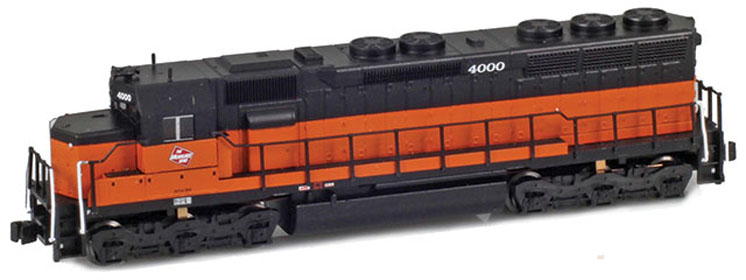 American Z Line Z scale Electro-Motive Division SD45 diesel locomotive
