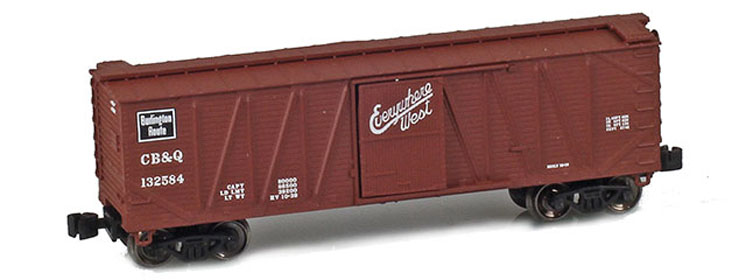 American Z Line Z scale 40-foot single-sheathed boxcar