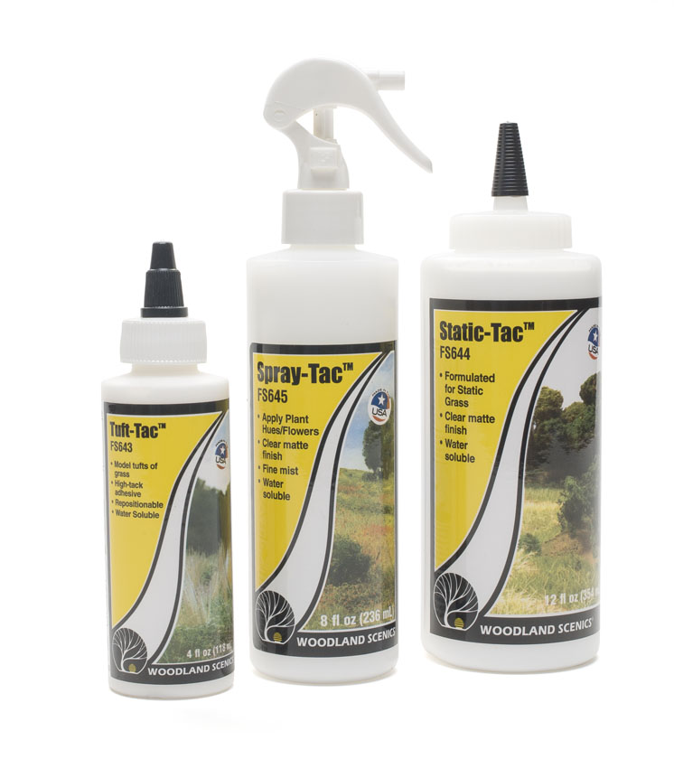 Woodland Scenics assorted scenery adhesives