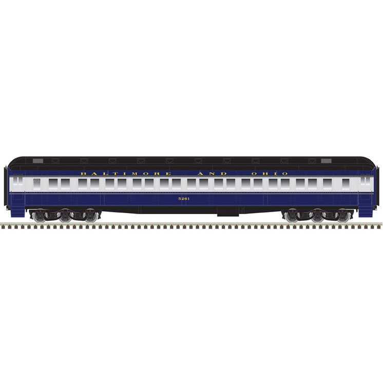 Atlas HO scale paired-window heavyweight coach