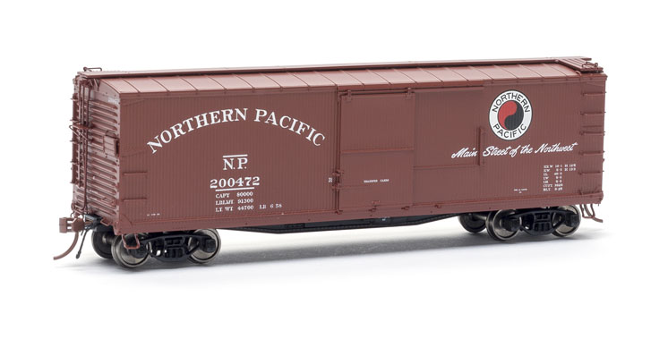 Rapido Trains HO scale Northern Pacific 10000-series double-sheathed boxcar