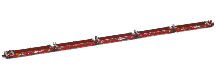 American Z Line Z scale Gunderson Maxi-I five-unit articulated well car