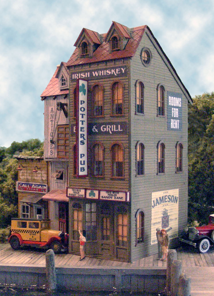 Bar Mills HO scale Potter's Pub