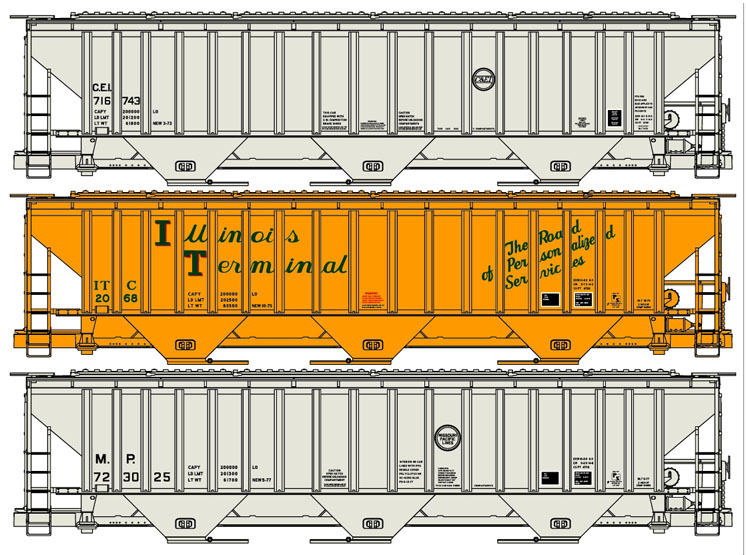 Accurail HO scale assorted freight car kits