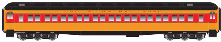 Atlas Model Railroad Co. HO scale Paired-window heavyweight coaches