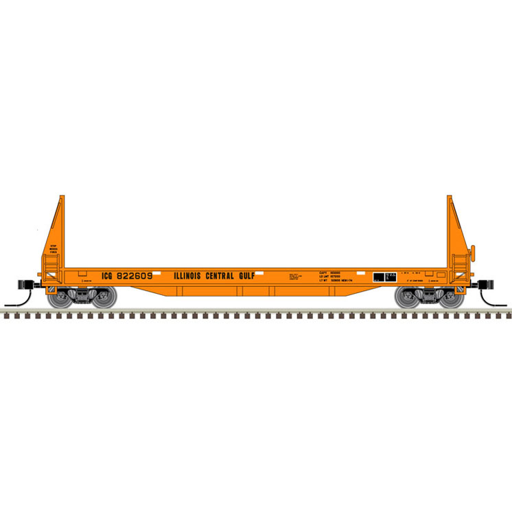 Atlas Model Railroad Co. N scale Southern Iron & Equipment Co. 50-foot pulpwood flatcar