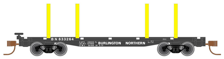 Atlas Model Railroad N scale 45-foot logging flatcar