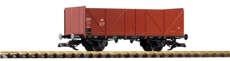 PIKO American large scale Deutsche Bahn wood-side two-axle gondola