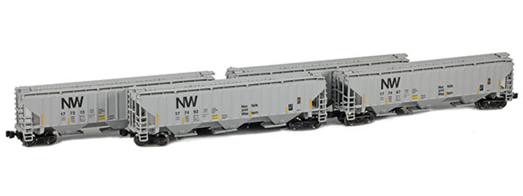 American Z Line Z scale Pullman-Standard PS2-CD 4,750-cubic-foot-capacity covered hopper
