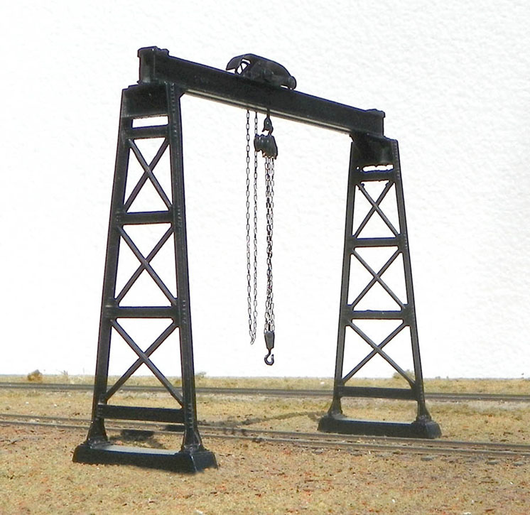 B.T.S HO scale overhead bridge crane