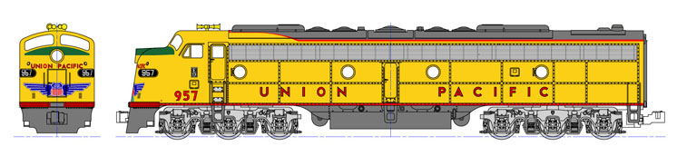 Kato USA N scale Electro-Motive Division E9A and E9B diesel locomotives