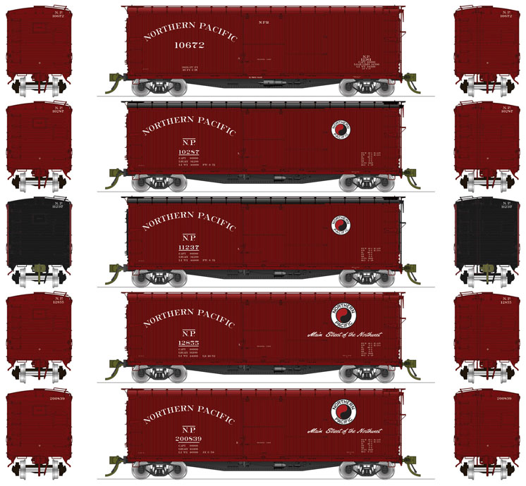 Rapido Trains HO scale Northern Pacific 10000-series double-sheathed boxcar