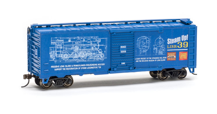 Railroad Museum of Long Island “Steam Up LIRR 39” 40-foot boxcar