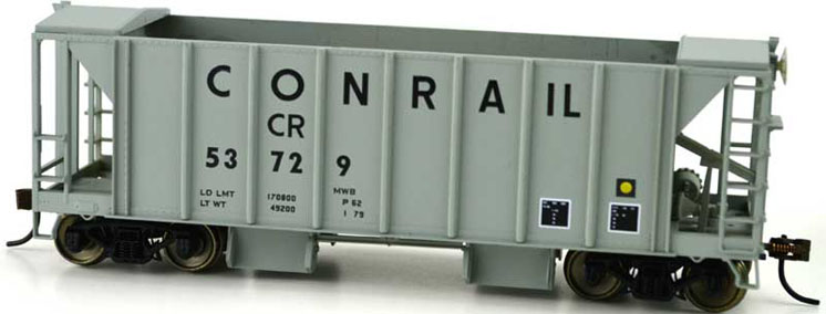 Bowser Manufacturing Co. HO scale 70-ton two-bay ballast car with side chute