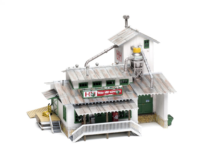 Woodland Scenics HO scale H&H Feed Mill