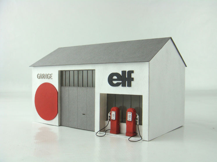 Minifer HO scale Elf service station