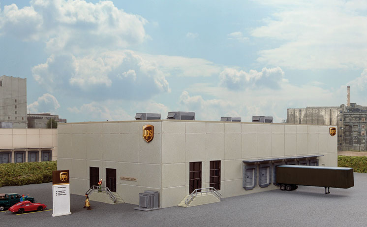 Wm. K. Walthers N scale UPS hub with customer service center
