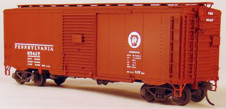 Funaro & Camerlengo HO scale Pennsylvania RR class X37 steel boxcar