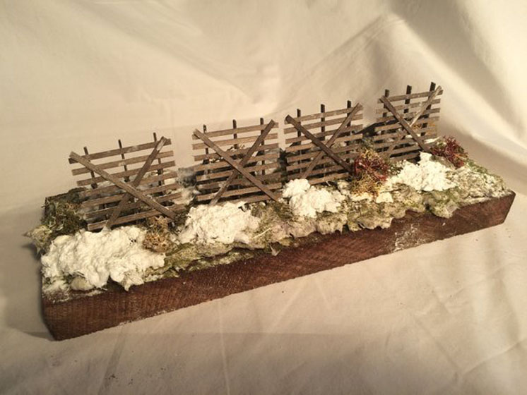 Hunterline HO scale snow fence