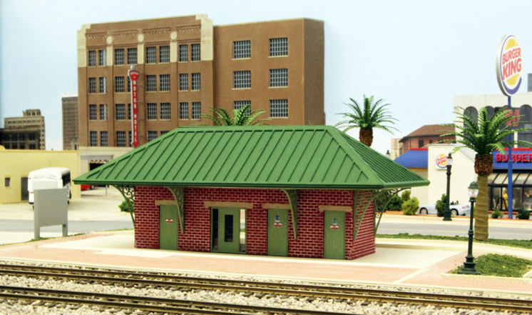 Summit USA HO small modern Amtrak station