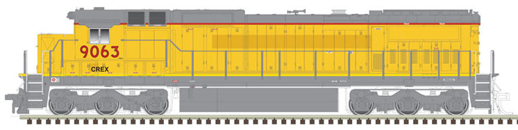 Atlas Model Railroad Co. HO scale General Electric Dash 8-40C and Dash 8-40CW diesel locomotives