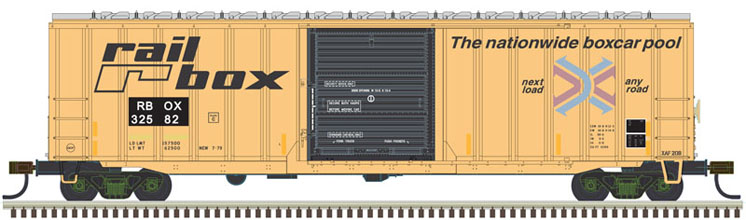 Atlas Model Railroad Co. HO scale American Car & Foundry 50’-6” boxcar