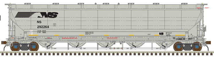 Atlas Model Railroad Co. N scale Trinity 5,660-cubic-foot-capacity four-bay covered hopper