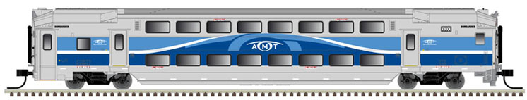 Atlas Model Railroad Co. N scale Montreal Metropolitan Transport Agency modern multi-level commuter cars