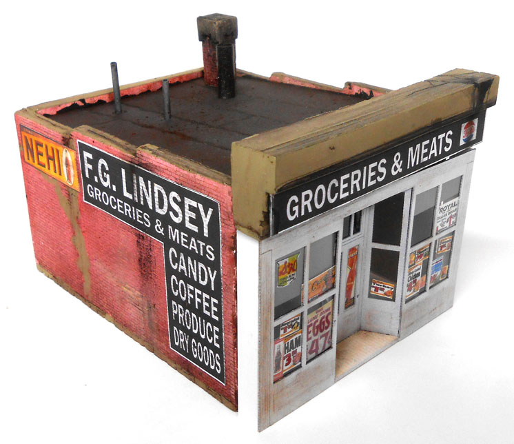 Downtown Deco O scale Lindsey’s Grocery
