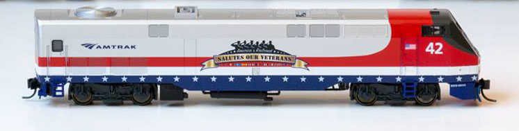 N scale General Electric P42 diesel locomotive