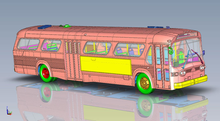 Rapido Train HO scale Transit bus