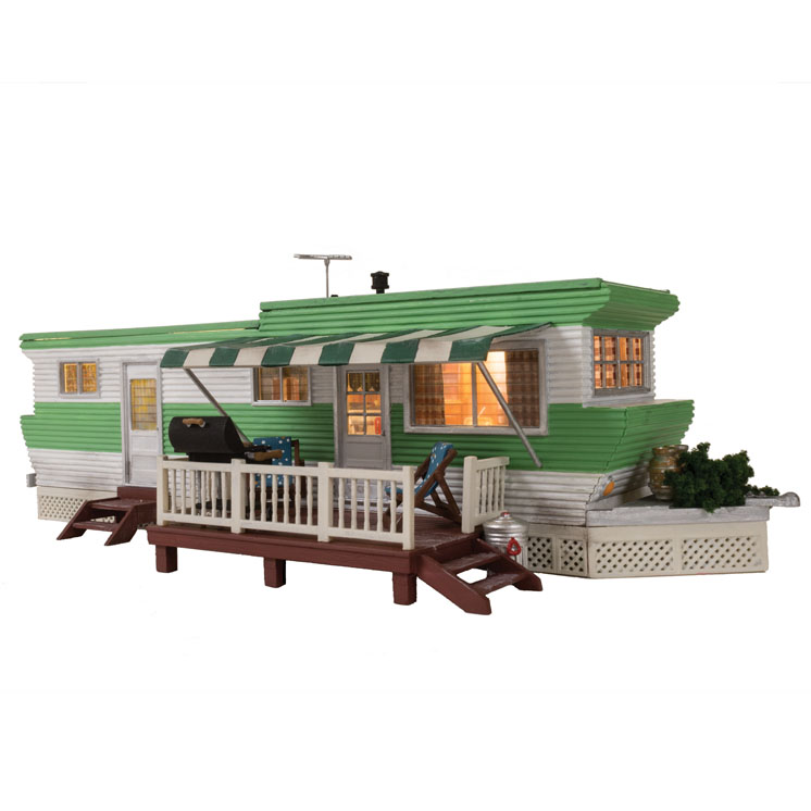 Woodland Scenics O scale Grillin’ & Chillin’ trailer hom