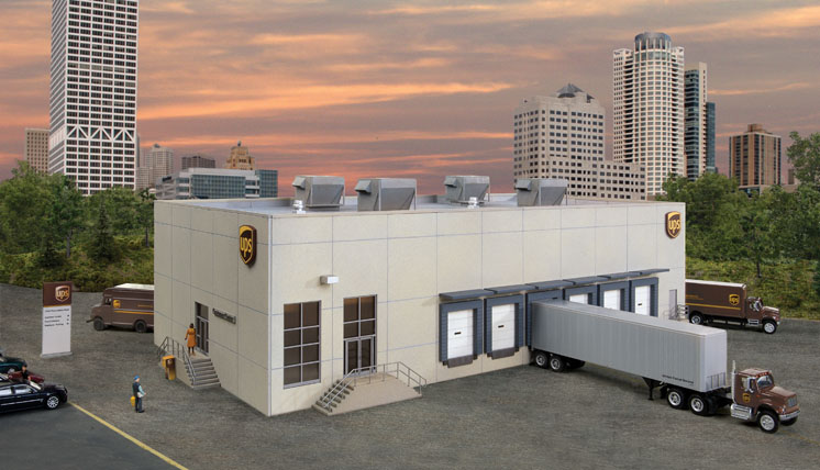 Wm. K. Walthers HO scale UPS hub with customer center