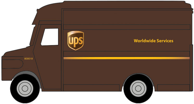 Wm. K. Walthers HO scale UPS package cars