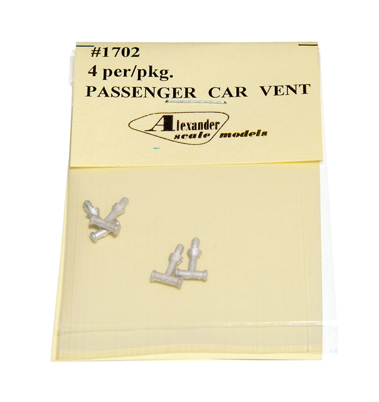 Alexander Scale Models HO scale passenger car vents