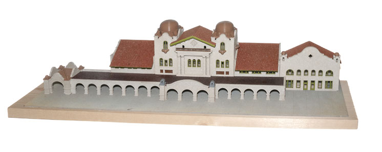 Red River Models N scale Atchison, Topeka & Santa Fe San Bernardino, Calif., station