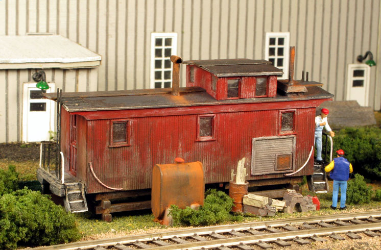 Monroe Models HO scale yard office caboose
