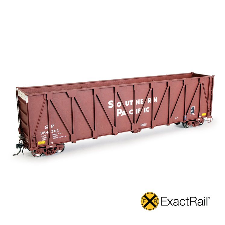 ExactRail.com HO scale Gunderson 7,466-cubic-foot-capacity wood-chip gondola