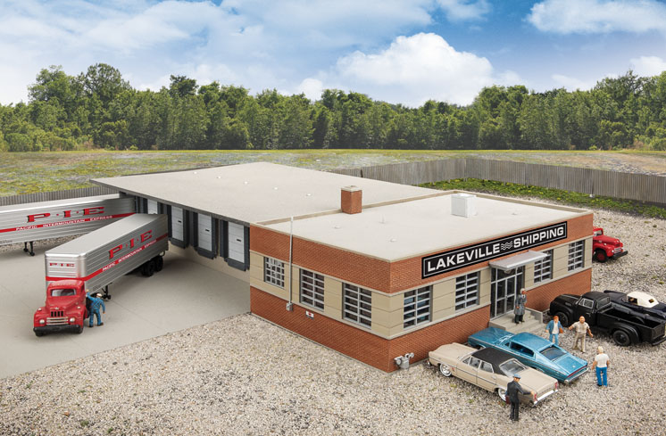 Wm. K. Walthers HO scale cross-dock truck facility