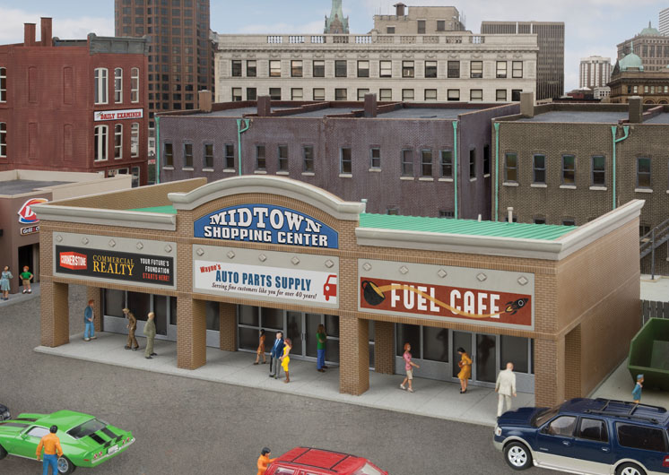 Wm. K. Walthers HO scale modern shopping center II
