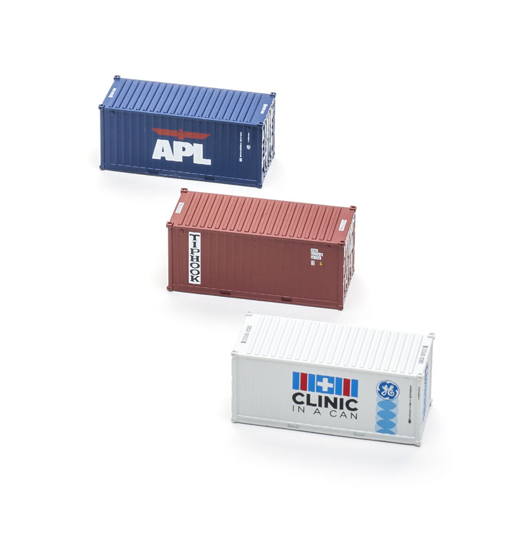 Jacksonville Terminal Co. N scale 20-foot standard height intermodal container